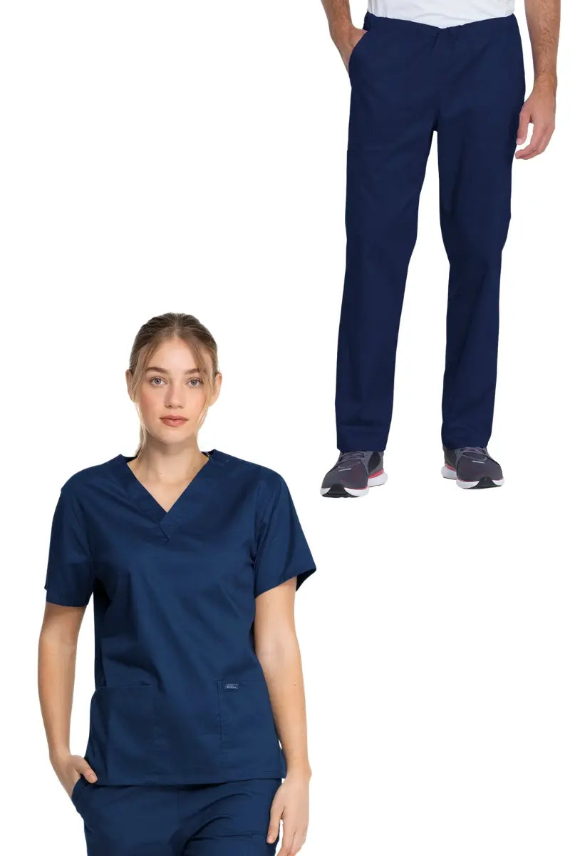 Dickies Industrial Unisex Short Pants Scrub Set | Navy Blue Relaxed High-Waist Trousers Dickies Industrial Unisex Short Pants Scrub Set | Navy Blue Relaxed High-Waist Trousers