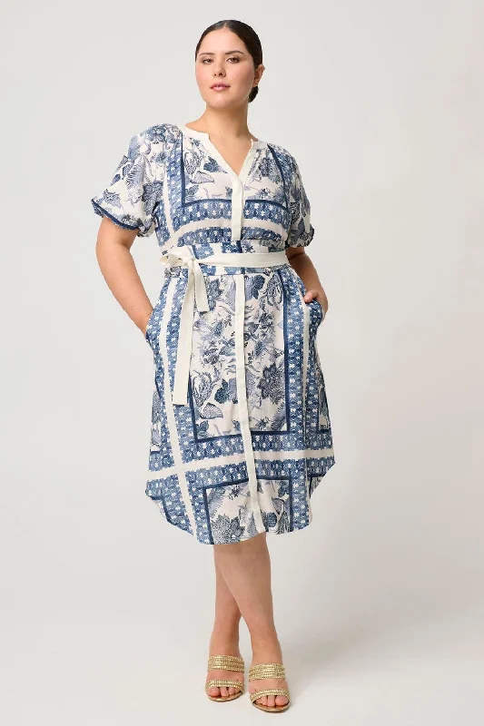 Bijou Placement Print Dress | Ink Flè Print