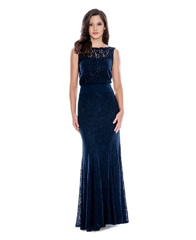 Decode 1.8 - Sequined Blouson Lace Long Dress 183151SC