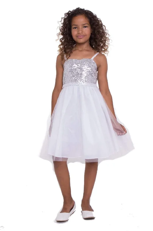 Sequin Top Dress With Tulle Skirt