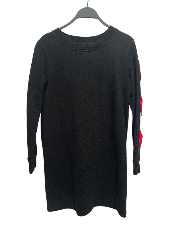 LOVE MOSCHINO/Dress/8/Cotton/BLK/hearts