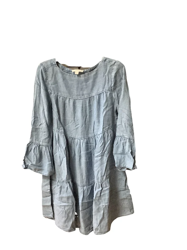Dress Casual Short By Beachlunchlounge In Blue Denim, Size: Xs