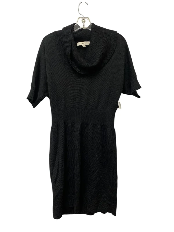 Dress Sweater By Loft In Black, Size: L