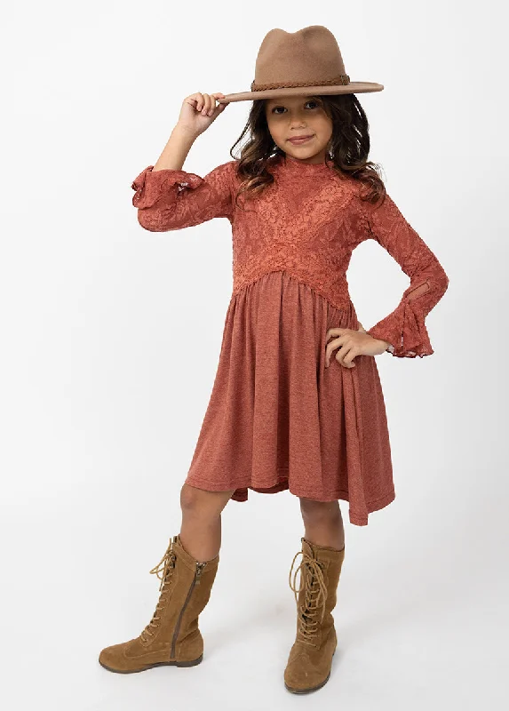 Kaleigh Dress in Terracotta
