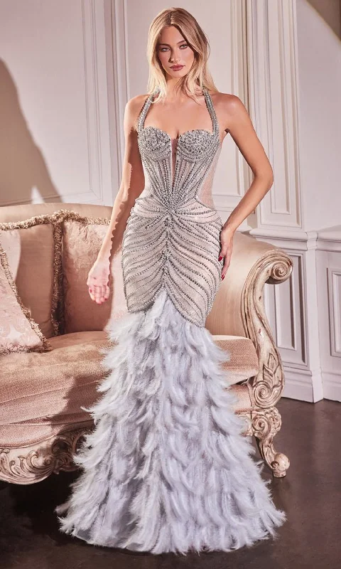 Ladivine CC4030 - Halter Mermaid Evening Dress