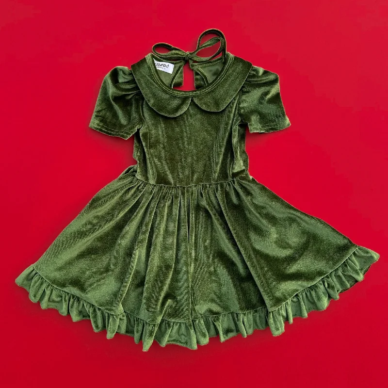 Mistletoe Velvet Twirl Dress
