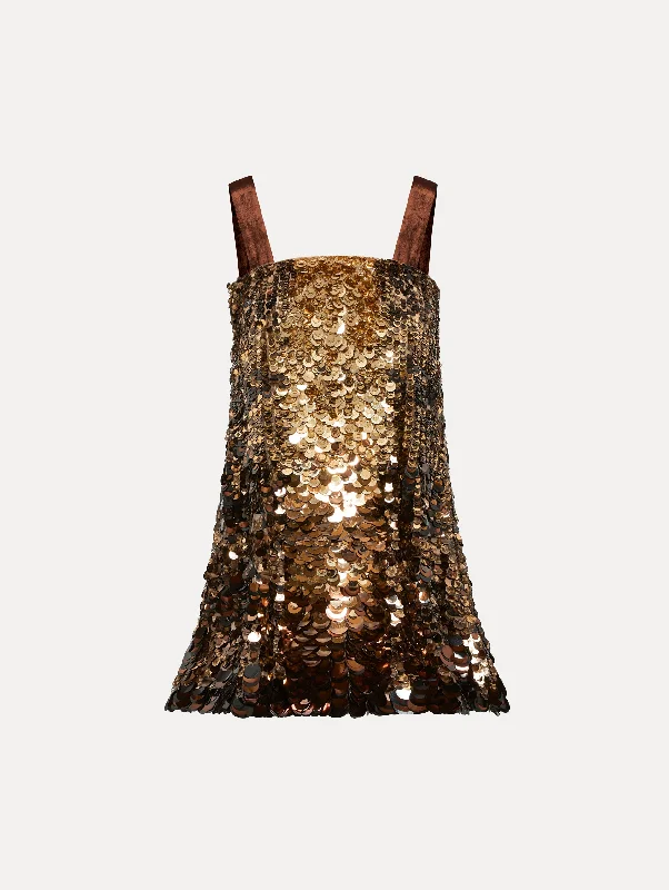 Ombre Paillette Cocktail Dress