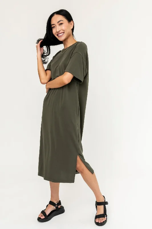Maeve Dress in Olive - FINAL SALE