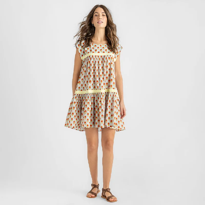 Womens Short Krista Dress - Blue Dahlia