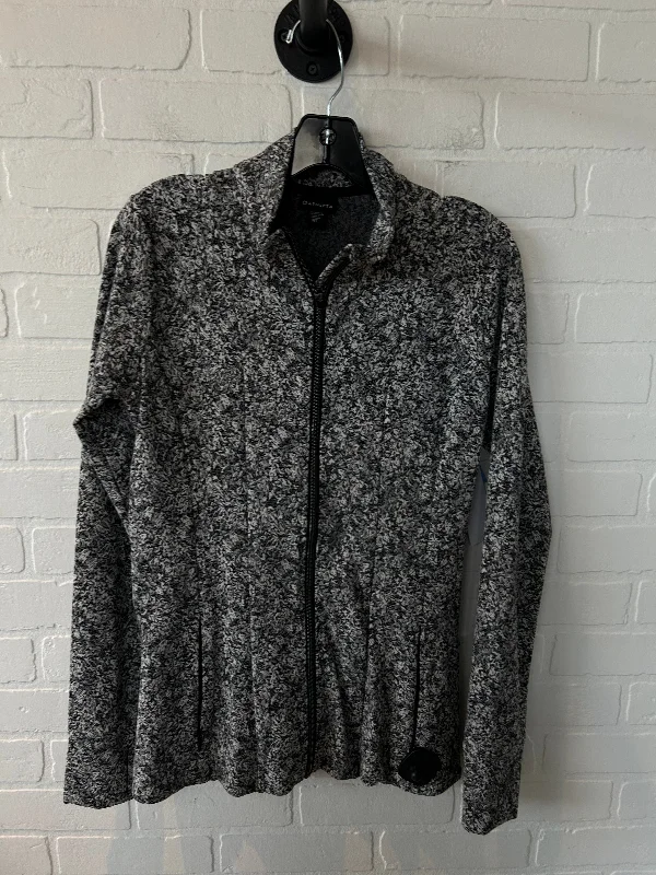 Athletic Jacket By Athleta In Grey & White, Size: M Chenille Fabric Brocade Fabric Lace Fabric Athletic Jacket By Athleta In Grey & White, Size: M Chenille Fabric Brocade Fabric Lace Fabric