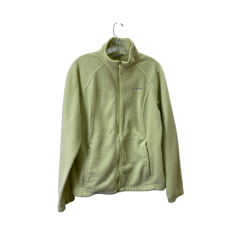 Athletic Jacket By Columbia In Yellow, Size:Xl Satin Jacket Silk Jacket Chiffon Jacket Athletic Jacket By Columbia In Yellow, Size:Xl Satin Jacket Silk Jacket Chiffon Jacket