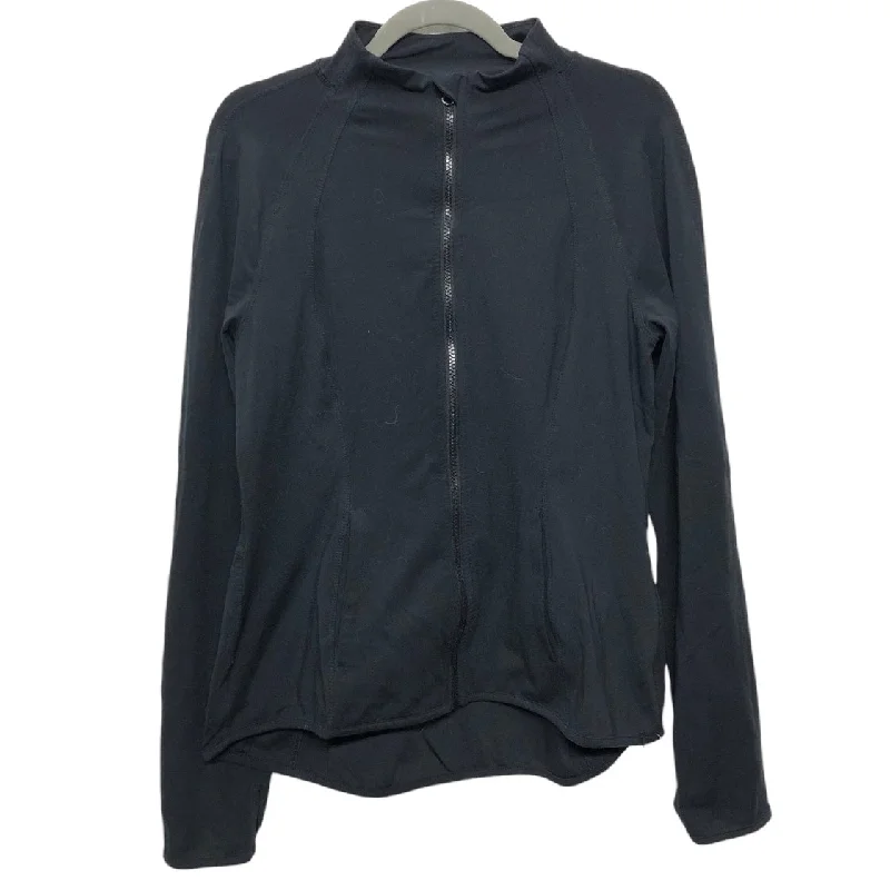Athletic Jacket By Yogalicious In Black, Size: L Trench Coat Raincoat Waterproof Jacket Athletic Jacket By Yogalicious In Black, Size: L Trench Coat Raincoat Waterproof Jacket