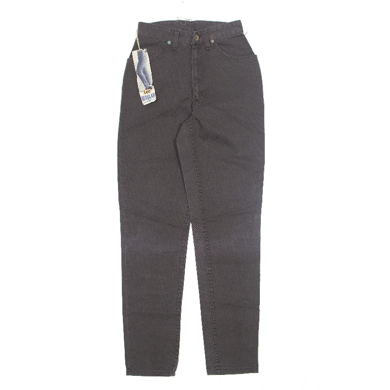 LEE Virginia Jeans Brown 90s Denim Regular Mom Womens W24 L32 Fashionable Raw Edge Jeans LEE Virginia Jeans Brown 90s Denim Regular Mom Womens W24 L32 Fashionable Raw Edge Jeans