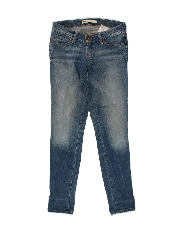 LEVI'S Womens Demi Curve Low Waist Skinny Jeans W25 L32 Blue Cotton Casual Distressed Denim Jeans LEVI'S Womens Demi Curve Low Waist Skinny Jeans W25 L32 Blue Cotton Casual Distressed Denim Jeans